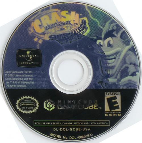 Crash Bandicoot The Wrath Of Cortex Disc Scan - Click for full size image